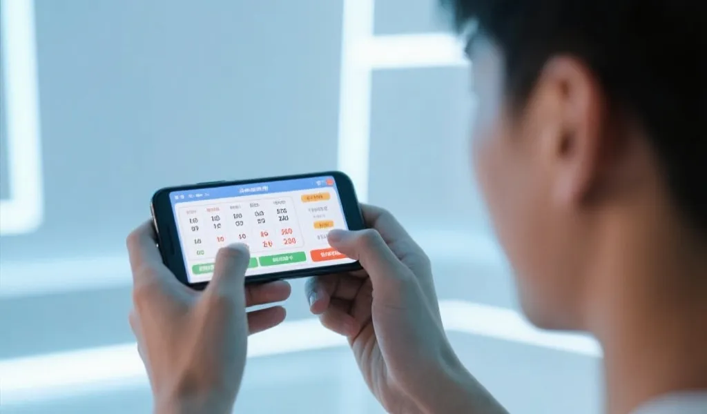 智能手机上实时查询开奖号码